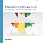 Outputs, outcomes and emerging impacts