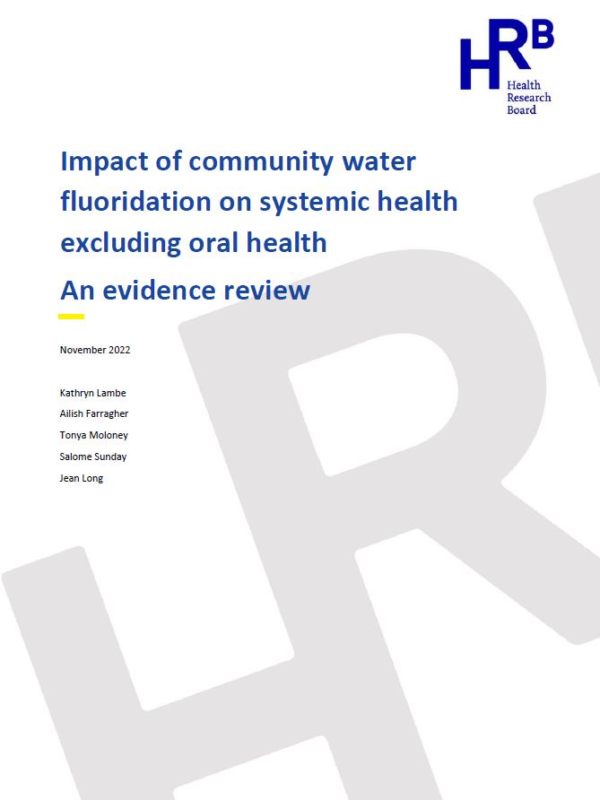Impact of community water fluoridation on systemic health excluding oral health. An evidence review