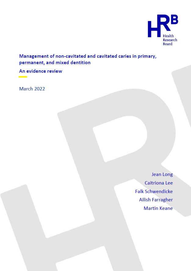 Management of non-cavitated and cavitated caries in primary, permanent, and mixed dentition. An evidence review