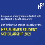 HRB Summer Scholarship opens doors to undergraduate research