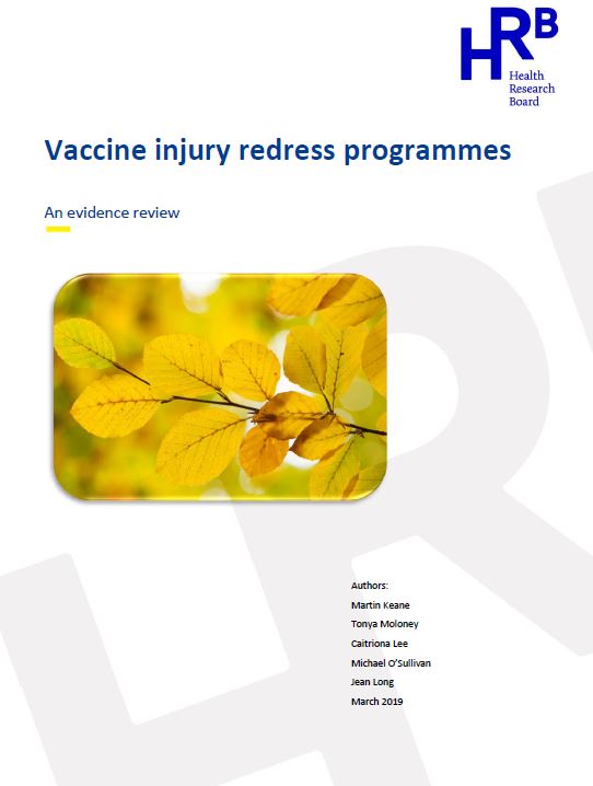 Vaccine injury redress programmes. An evidence review