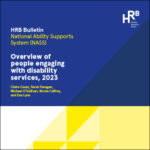 Overview of people engaging with disability services 2023, front cover