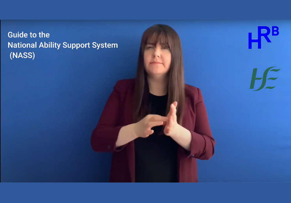 Woman doing sign language