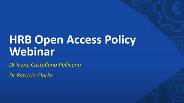 HRB Open Access webinar