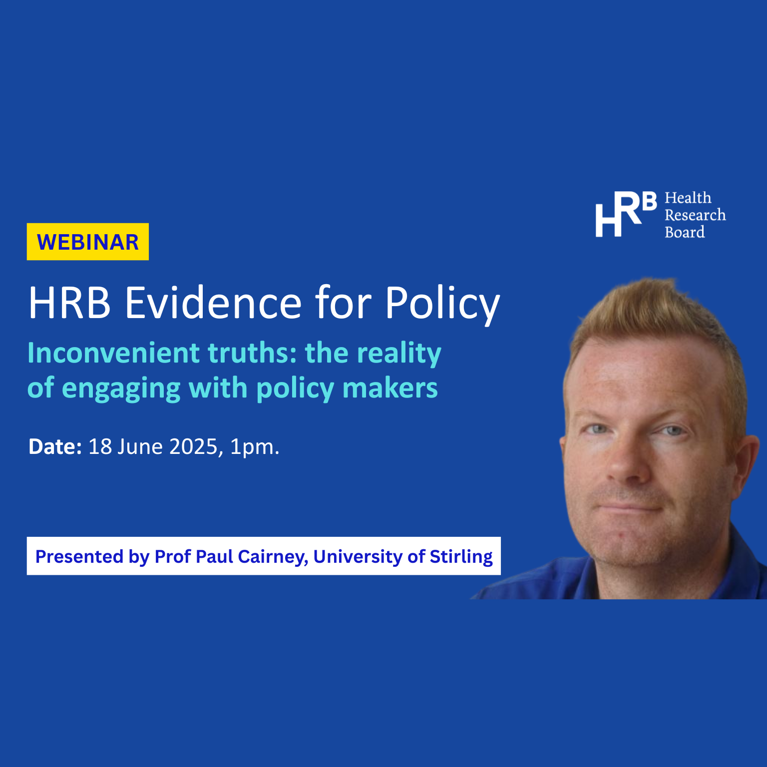 Webinar – Inconvenient truths: the reality of engaging with policy makers
